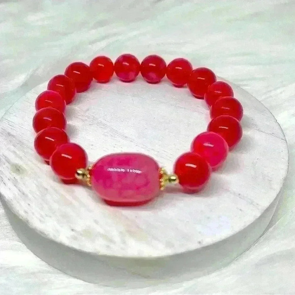 Rosie Rose Agate Bracelet - Picture 5 of 5